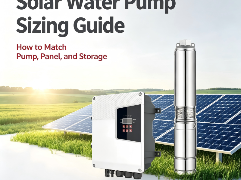 Solar Water Pump Sizing Guide: How to Match Pump, Panel, and Storage