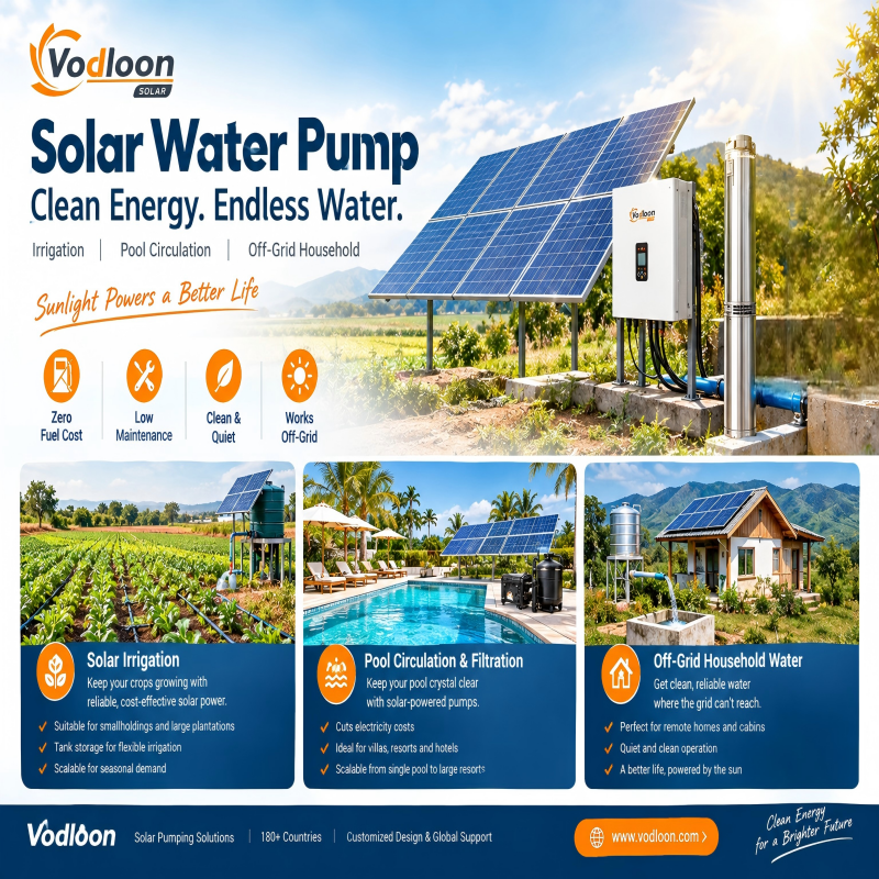 Solar Water Pumps for Irrigation & Pool Circulation: Off-Grid Water Without Fuel Costs