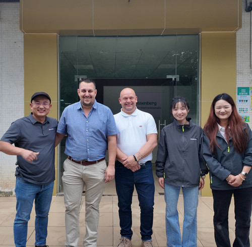 UK Client Visits Weissenberg Factory to Experience Plastic Sheet Bending Machines