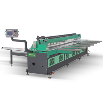 Plastic sheet bending machine for forming HDPE panels in water treatment modules