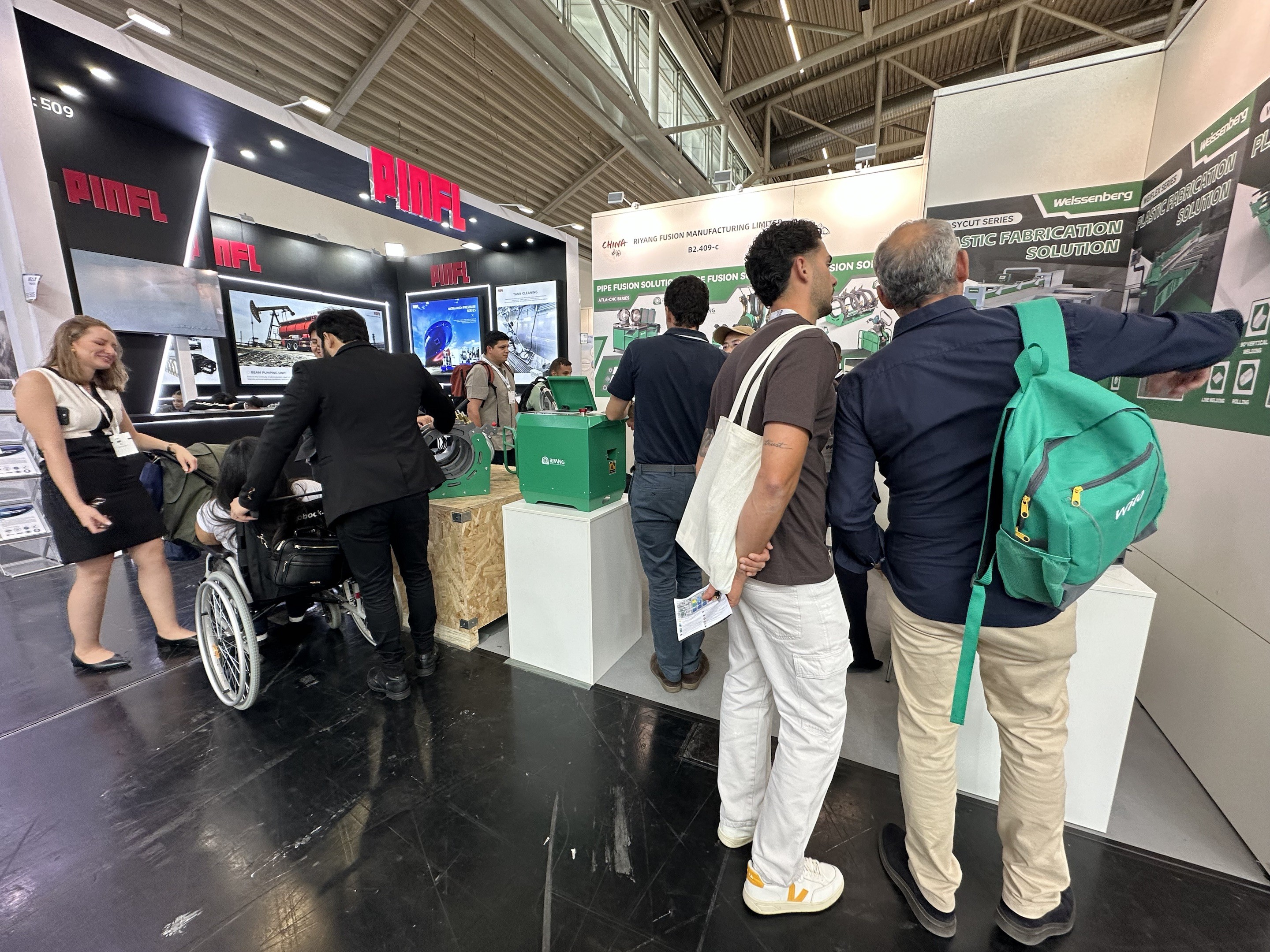 Weissenberg team visiting IFAT 2026 environmental technology exhibition