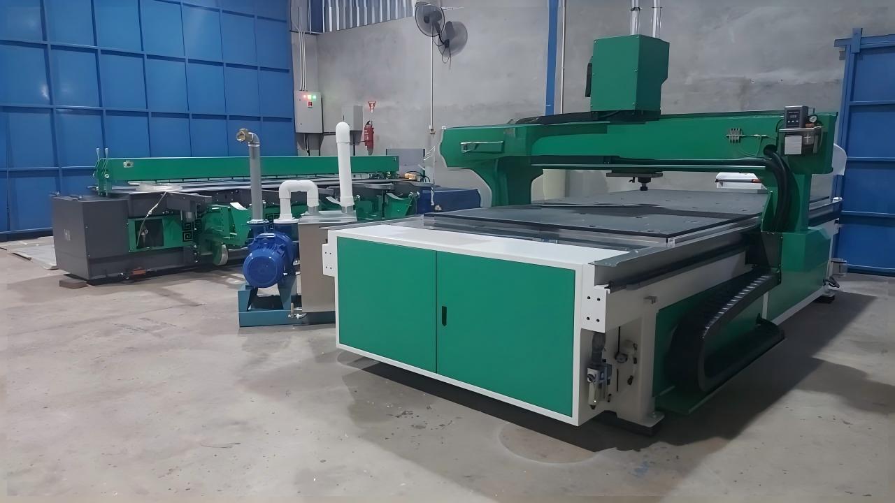 Indonesian customer's Weissenberg WeiBond 3000 and CNC Router installation