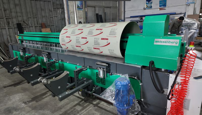 WeiBond 4000 plastic sheet welding machine for U.S. scrubber fabrication
