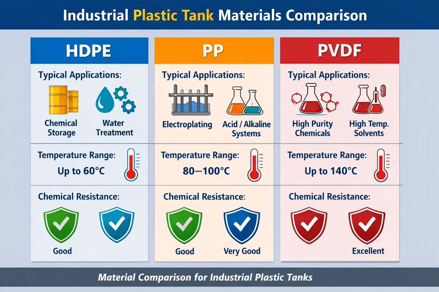 RÉSERVOIR EN PLASTIQUE PEHD/PP/PVDF