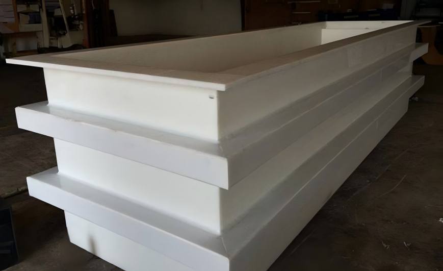 large HDPE sheets requiring extended welding machine capacity