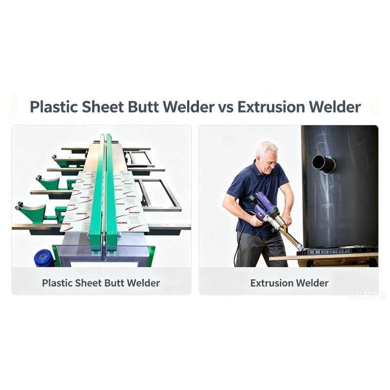 Soldadora a tope de láminas de plástico vs. Soldadora por extrusión: ¿Qué tecnología es la adecuada para su taller?
