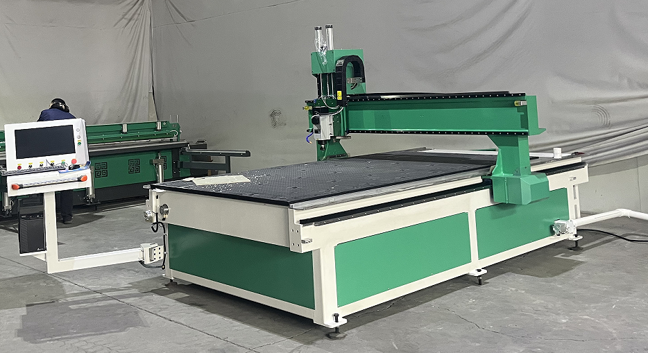 CNC router for precision cutting of PP sheets used in scrubber manufacturing