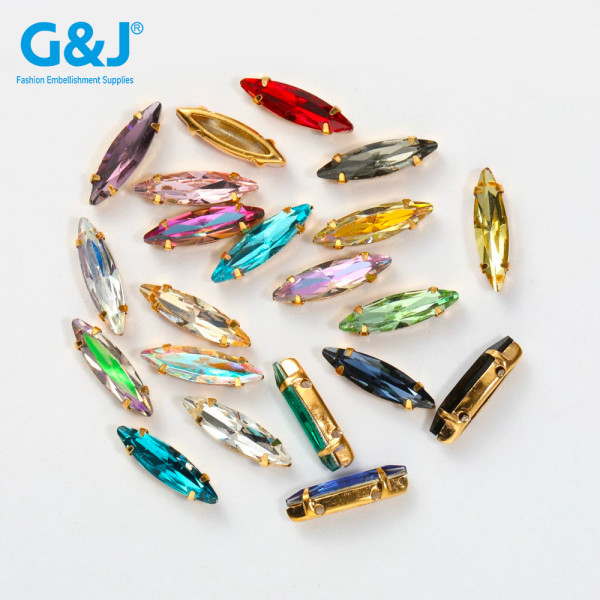 Four-claw base crystal eye-shaped jewelry | Customized Crystal Accessories