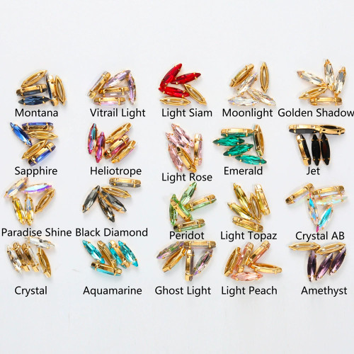 Four-claw base crystal eye-shaped jewelry | Customized Crystal Accessories