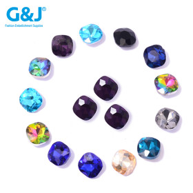 Round Fancy Glass Rhinestones |Round-shaped glass rhinestones | SQUARE ROUND CORNER