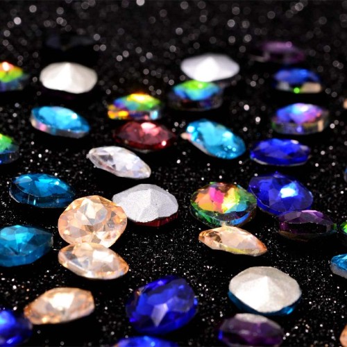 Round Fancy Glass Rhinestones |Round-shaped glass rhinestones | SQUARE ROUND CORNER