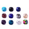 Round Fancy Glass Rhinestones |Round-shaped glass rhinestones | SQUARE ROUND CORNER