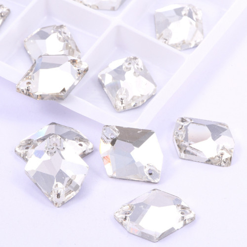 Special-shaped glass hand-sewn stone | Jewelry Accessories Wholesale