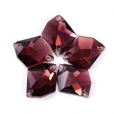 Special-shaped glass hand-sewn stone | Jewelry Accessories Wholesale