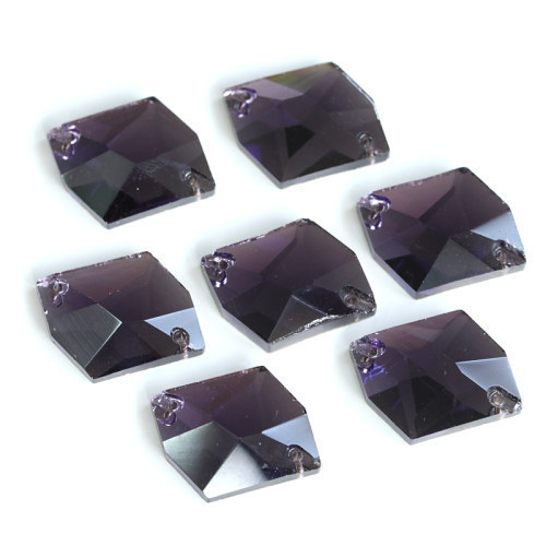 Special-shaped glass hand-sewn stone