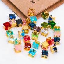 Four-claw square rhinestone | accessory  claw stone | jewelry accessorie  | sew on rhinestones