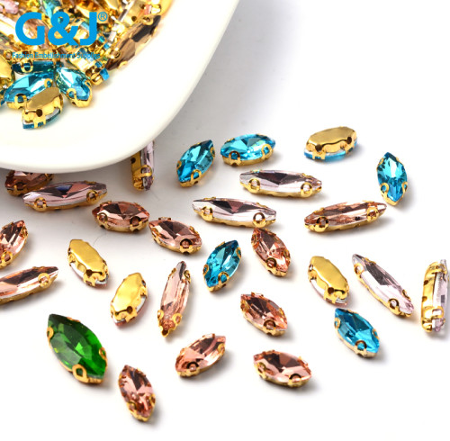 Four-D claw, horse-eye shape | accessory claw stone | jewelry accessorie | sew on rhinestones