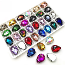 Four-claw design, teardrop-shaped rhinestone  | accessory claw stone | jewelry accessorie | sew on rhinestones