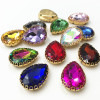 Teardrop shape Wave Claw Rhinestone  | accessory claw stone | jewelry accessorie | sew on rhinestones