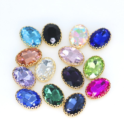 Oval Wave Claw Rhinestone | accessory claw stone | jewelry accessorie | sew on rhinestones