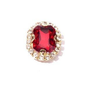 rectangle Claw Rhinestone with chain | accessory claw stone | jewelry accessorie | sew on rhinestones