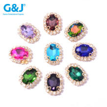 oval Claw Rhinestone with Chain |  accessory claw stone | jewelry accessorie | sew on rhinestones