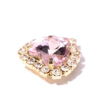 Heart-shaped Claw Rhinestone with chain | accessory claw stone | jewelry accessorie | sew on rhinestones