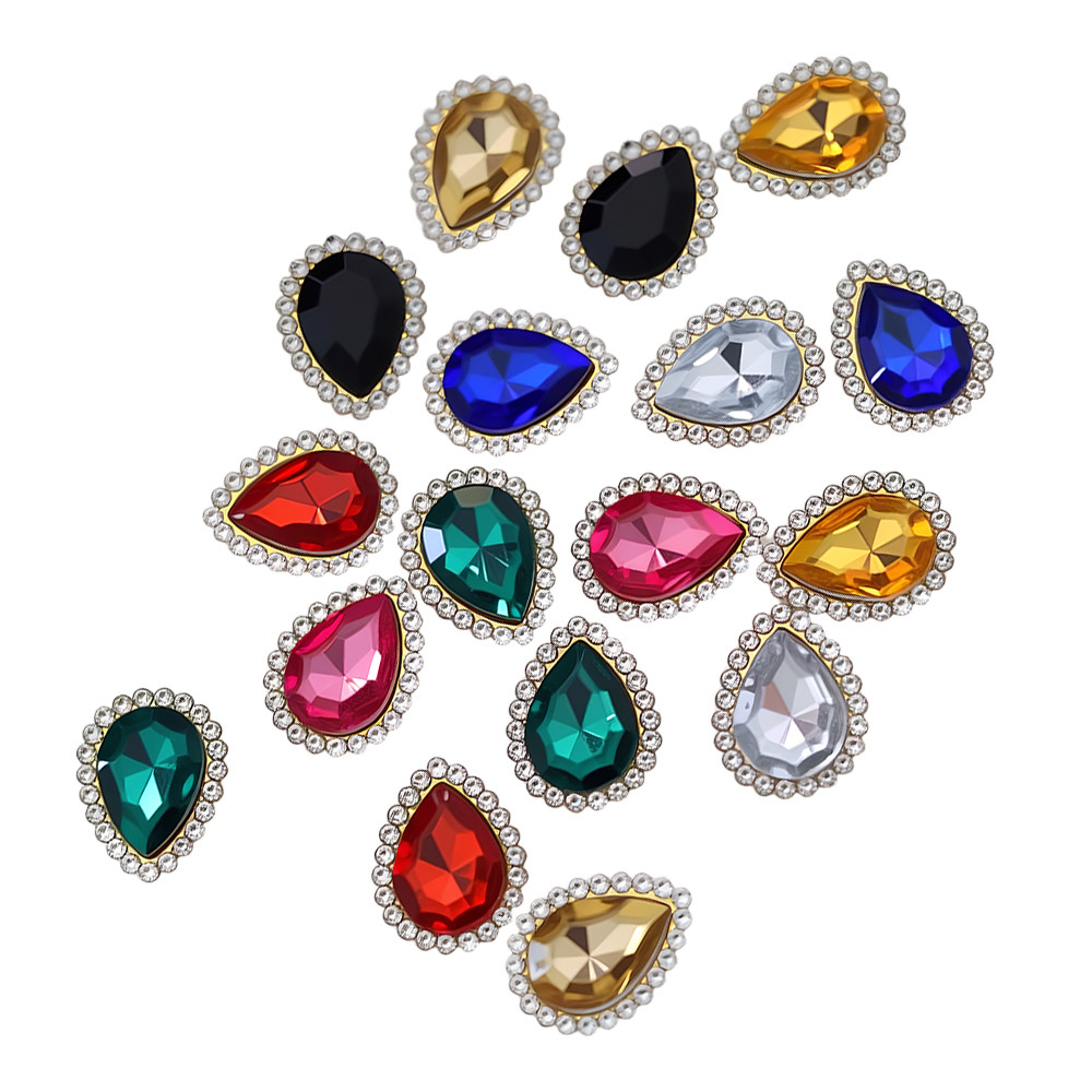 drop shape Sunflower Claw Rhinestones