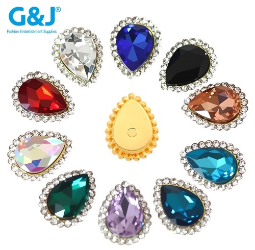 drop shape Sunflower Claw Rhinestones | accessory claw stone | jewelry accessorie | sew on rhinestones