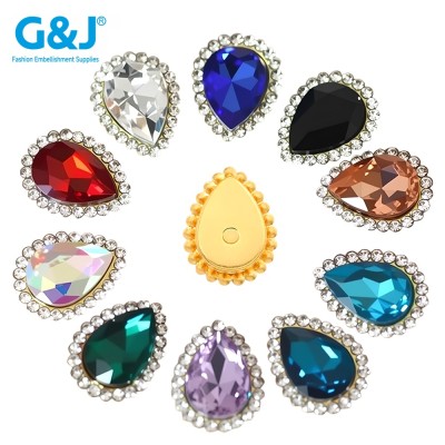 drop shape Sunflower Claw Rhinestones | accessory claw stone | jewelry accessorie | sew on rhinestones