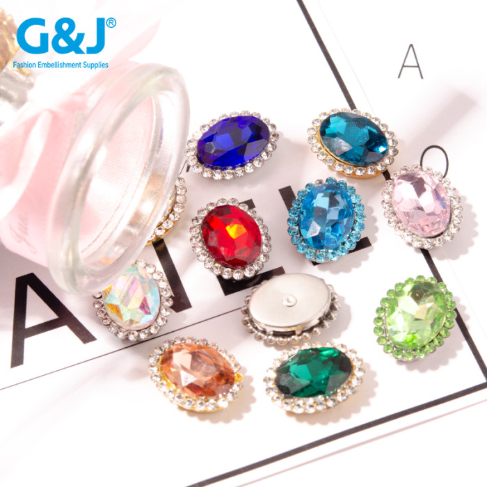 oval Sunflower Claw Rhinestones | accessory claw stone | jewelry accessorie | sew on rhinestones