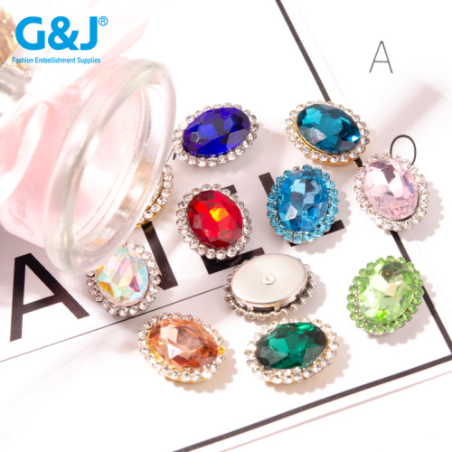 oval Sunflower Claw Rhinestones | accessory claw stone | jewelry accessorie | sew on rhinestones