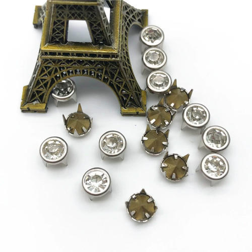 round 8 Claw Rhinestone | Clasp Drill Series Eight-Paw Base | Customized rhinestones