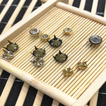 round 8 Claw Rhinestone | Clasp Drill Series Eight-Paw Base  | Customized rhinestones