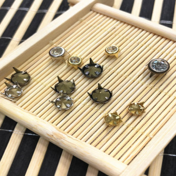 round 8 Claw Rhinestone | Clasp Drill Series Eight-Paw Base  | Customized rhinestones