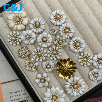 Glue Flower Rhinestones Collection 2 | Clasp Drill Series Oil Droplet Base | accessory claw stone | jewelry accessorie | sew on rhinestones