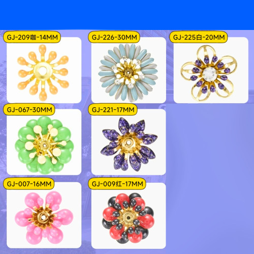 Glue Flower Rhinestones Collection 3 | Clasp Drill Series Oil Droplet Base | accessory claw stone | jewelry accessorie | sew on rhinestones