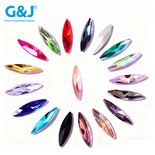 Marquise Fancy glass Rhinestones | Glass water droplets | Customized rhinestones |  jewelry accessorie