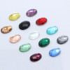 oval Flatback Glass Rhinestones | Flat-bottomed crystal sheet | jewelry accessorie | sew on rhinestones