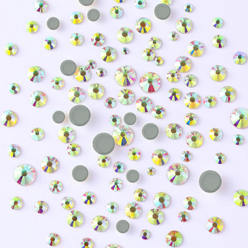 round Flatback Glass Rhinestones | Flat-bottomed crystal sheet | jewelry accessorie | sew on rhinestones