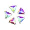 triangle Sew-on Glass Rhinestones |  Triangular hand sewing awl | jewelry accessorie | sew on rhinestones