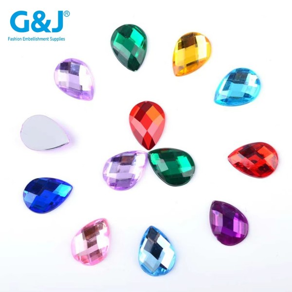 drop shape Flatback glass rhinestones |  Flat-bottomed crystal sheet | jewelry accessorie