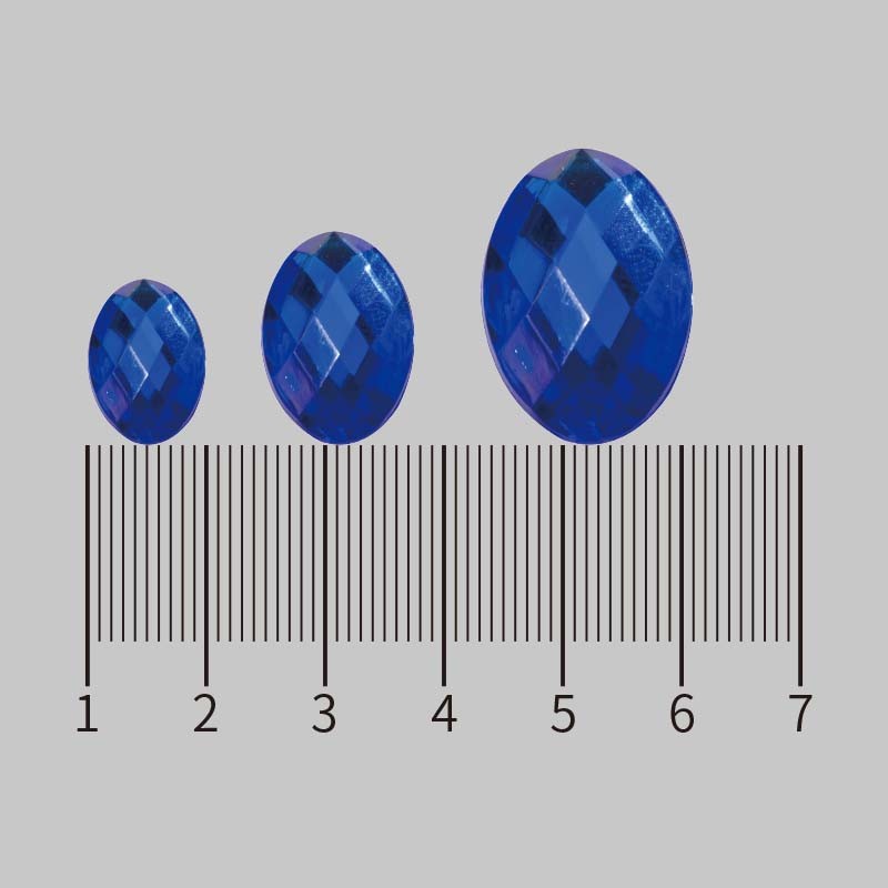 oval Flatback Acrylic Rhinestones 