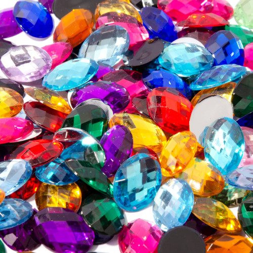 oval Flatback Acrylic Rhinestones | Flatback Acrylic Rhinestones | acrylic gemstones flat back | acrylic sheet