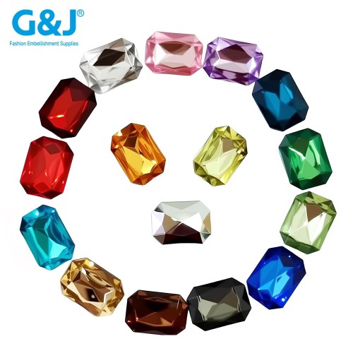 rectangle Pointback Acrylic Rhinestones | Wholesale Acrylic Rhinestones | wholesale acrylic