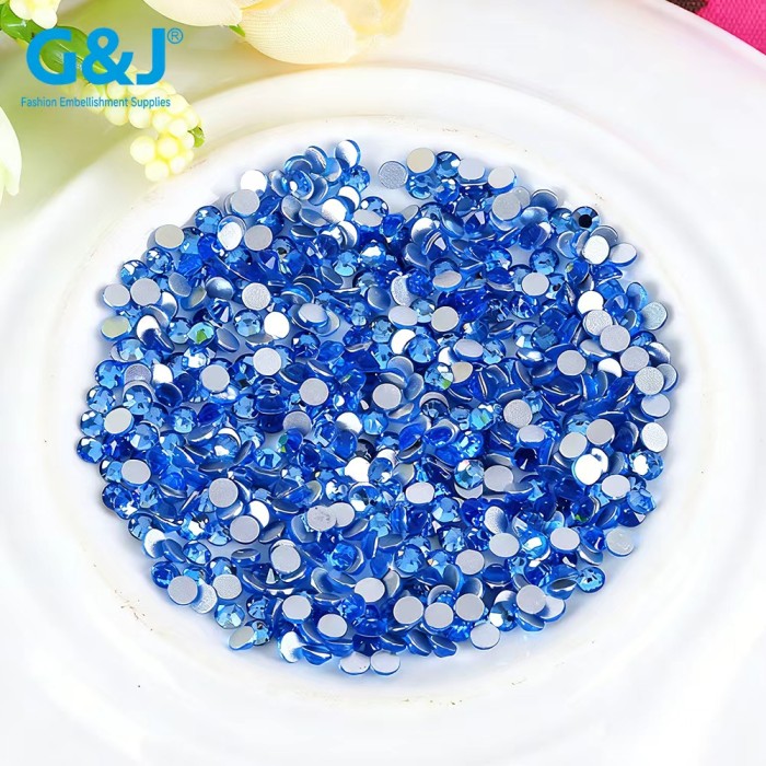 round Flatback Glass Rhinestones | Flat-bottomed crystal sheet | jewelry accessorie | sew on rhinestones