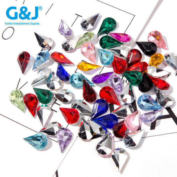 drop shape Pointback Acrylic Rhinestones | Wholesale Acrylic Rhinestones | wholesale perspex sheets