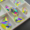 triangle Sew-on Resin Rhinestone | Wholesale Resin Rhinestones | Three-hole hand-sewn stone