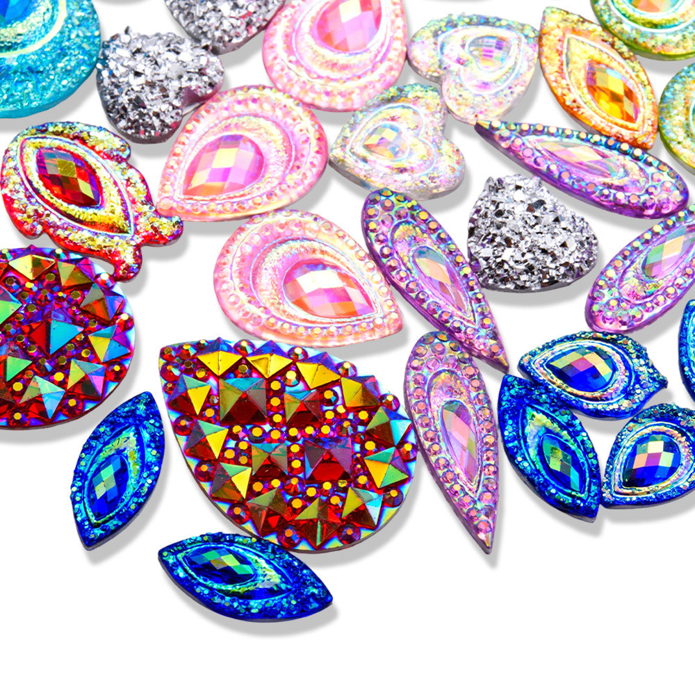 drop shape Fancy Shape Resin Rhinestones 
