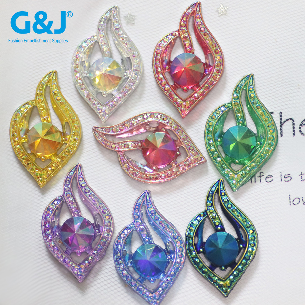flame Fancy Shape Resin Rhinestones | Wholesale Resin Rhinestones | jewelry accessorie | sew on rhinestones